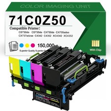 1 Pack 71C0Z50(CMY) Color Imaging Unit Compatible For C4342 C4352 XC4342 CS730de picture
