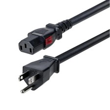 Startech 10FT-LC15A-POWERCORD 10FT COMPUTER POWER CORD TAA NEMA 5-15P TO LOCKING picture