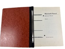 Microsoft Pascal Reference Manual Photocopy Reproduction Vintage Program Guide picture