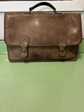 Coach Bag Tote Briefcase Brown Leather Vintage Satchel Men’s Business Bag Tote picture
