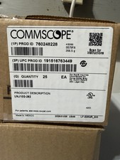 Sealed Box Of 25 White COMMSCOPE UNJ10G-262 CAT6A JACK RJ45, Unshielded, T568A/B picture