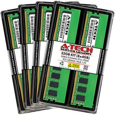 A-Tech 32GB 8x 4GB 1Rx8 PC4-17000E ECC UDIMM DDR4 2133 MHz Server Memory RAM picture