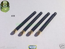 4 x HIGH GAIN 2dBi 900/1800 MHz SMA Male Plug Straight GSM GPRS Antenna 3