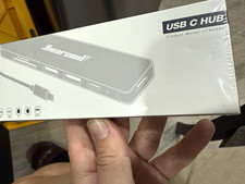 Hiearcool UCN3286 USB-C Hub HDMI USB 3.0 USB-C Female Portable Gray 0.5ft picture