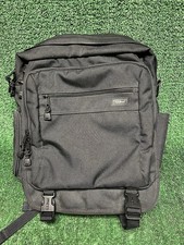 LL Bean 0NDR7 Deluxe Book Pack Comfort Carry Laptop Travel Backpack Black 30L picture