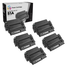 LD Compatible HP Q7551A (51A) High Yield Toner Set of 5 Cartridges for LaserJet picture