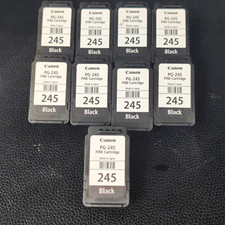 Lot 9 empty genuine Canon PG-245 Black inkjet printer ink toner cartridges picture