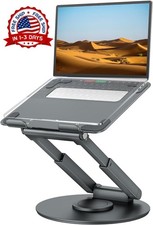 Soporte telescópico para laptop con base giratoria 360°, ajustable, portátil NEW picture