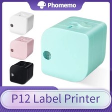 Phomemo P12 Bluetooth Thermal Printer Handheld Label Maker Machine with Tape picture