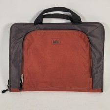 REI Tech Wrap Computer Sleeve Laptop Bag Messenger Tote Orange Charcoal 16x11x2 picture