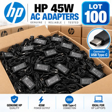 LOT100 Genuine HP 45W USB-C Type-C AC Power Adapter Charge L42206-002 L43407-001 picture