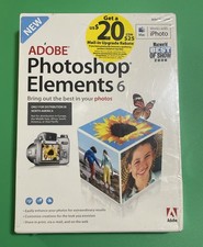 VTG Adobe Photoshop Elements 6 Mac NEW Sealed Retail Box 2008 iPhoto Compatible picture
