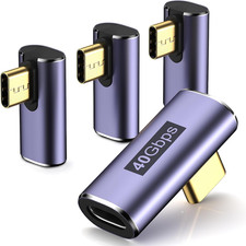 USB C Right Angle Adapter USBC 90 Degree Adapter with 8K 60Hz Video 40 Gbps picture