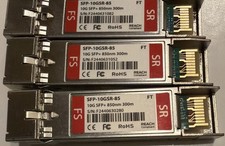 Lot of 3x FS SFP-10GSR-85 10GB SFP+ Module picture