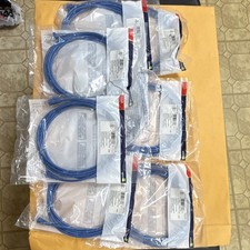 Lot of 8 Leviton Extreme Cat6 Ethernet Patch Cable 10 ft Blue 62460-10L picture