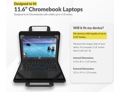 Always On EVA 11.6 Inch Slim Chromebook Case w/Shoulder Strap, Pouch & ID Holder picture