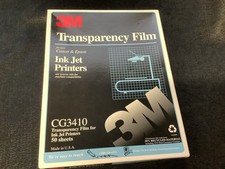 3M CG3410 Transparency Film for Canon Epson Color Ink Jet Printers Open Box picture
