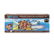 One Piece Wireless Computer Accessory Set Keyboard Mouse Desk Mat New picture