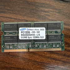 Samsung 512 MB SD SO-DIMM PC133S-333 133 MHz CL3 Memory RAM M464S6453HV0-L7A picture