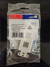 Leviton QuickPort Decora Multimedia Insert, 2-Port (White) BRAND NEW  picture