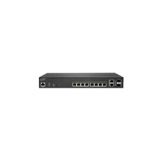 SonicWall 02-SSC-8371 SWITCH SWS12-10FPOE WITH WRLS NETWORK MNGMT ESSEN AND SUP picture