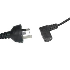 3 Pin Mains Plug to Versatile Iec C13 Right Angle Female 1.8m 90 Degree Angles picture