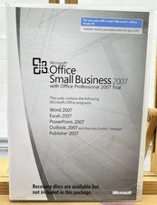 Microsoft Office Small Business 2007 with Key - In Good Condition 8743 picture