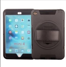 Black iPad Mini 4 Colorful Robot hard Phone Case Silicone TPU Shockproof Hybrid  picture