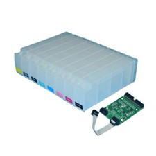 For HP 91 Refillable Ink Cartridge For HP Designjet Z6100 Permanent Chip Decoder picture