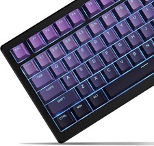Custom Ergonomic Purple Gradient Keycap Set for Mechanical Keyboards - 134 Keys picture