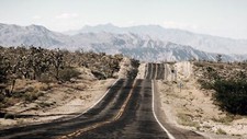 Landscape road desert arizona mountains usa Custom Gaming Mat Desk picture