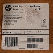 HP Q1405B UNIVERSAL COATED PAPER 36in X 150ft 90 g/m²  24lb 4.9mil (124 MICRONS) picture