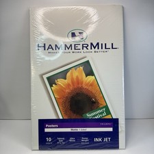 10 Pack Hammermill 1 Sided Matte 78lb Ultra White Posters 11 x 17 Ink Jet Sealed picture