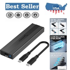 Sleek USB 3.2 Type-C SSD Enclosure - Tool-Free, 10Gbps Speed, Portable Design picture