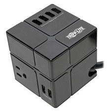 Tripp Lite Safe-It Cube Surge 3-Outlets 6-Usb Ports 8Ft / 2.4M Cord 50000 Life picture