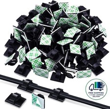 100 piezas de clips adhesivos para cables, clips resistentes para cables picture