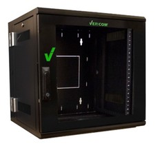 High Density 12U Wall Mount Network Cabinet, Swing Out Rack VW4-6121 Assembled picture