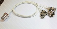 UHF Female Bulkhead SO239 to 1x PL259 Male 4X BNC MALE Combiner RG178 RF CABLE picture