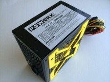 Brand NEW--Powork Yellow-X 12cm Fan 650w-MAX ATX PS 20+4Pin SATA PCIe-6pin picture