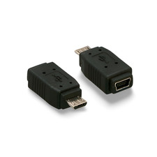 USB Mini B Female to Micro B Male Adapter - Black picture