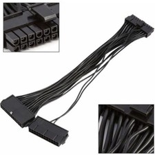 Dual PSU Power Supply 24-pin ATX Motherboard Mainboard Adapter Connector Cable picture