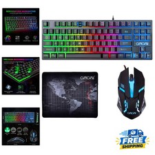 Compact 87-Key Backlit Keyboard & Precision Mouse for Ultimate Gaming Experience picture