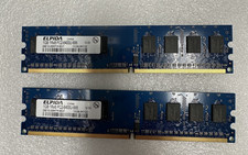 ELPIDA  DDR2 SDRAM DIMM EBE10UE8AFFA-8G-F 1GB SRX8 PC2-6400U (1 Lot of 2) picture