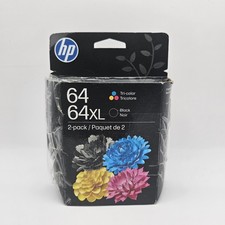 HP 64 Tri-Color & 64XL Black Ink Cartridge 2-Pack picture