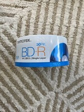 30-pk Memorex Blu-Ray Discs BD-R 4X 25GB; Single Layer Discs for HD Media picture