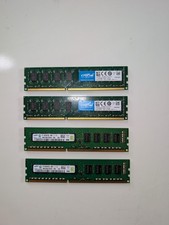 Lot of 4 – 4GB DDR3L RAM: 2x Crucial CT51264BD160B + 2x Samsung ECC PC3L-12800E picture