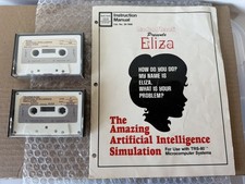 Vintage 1979 Radio Shack's Eliza artificial intelligence simulation for TRS-80 picture