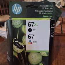 HP 67XL Black 67 Tricolor Ink Set 3YP30AN OEM Genuine (EXP. 03/2026) New Sealed picture