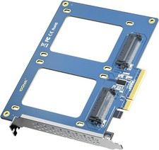 10GTEK PCIe 3.0 x8 to Dual U.2 NVMe SSD (2x) SFF-8639, U.2, picture
