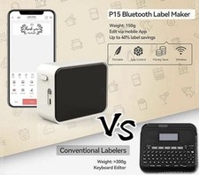 Pristar Label Maker Machine P15 Bluetooth Label Maker with Tape USB Rechargeable picture